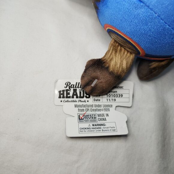 Rally Heads OKC Thunder Rumble The Bison Plush Collectible 5" NBA Mascot Toy - Picture 5 of 8